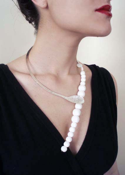 spoon & coral necklace